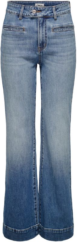 Only - Onljuicy Hw Wide Front p Fl Dnm Jns Gua - Dames - Jeans