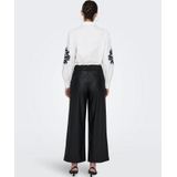 JDY - JDYSOYA GEGGO PU PANT - Dames - Leggings - Zwart - Polyurethaan