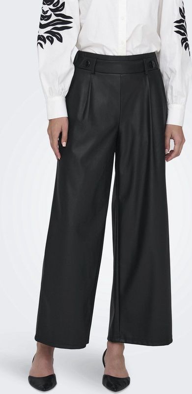 JDY - JDYSOYA GEGGO PU PANT - Dames - Leggings - Zwart - Polyurethaan