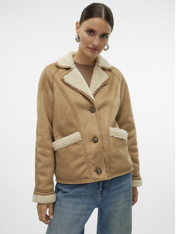 Vmella Jas - Groen - Omkeerbaar - Lange Mouwen - Knoopsluiting - Voorzakken