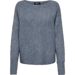 Only - ONLDANIELLA - Gebreide Trui - Grisaille - Lange Mouwen - Ronde Hals