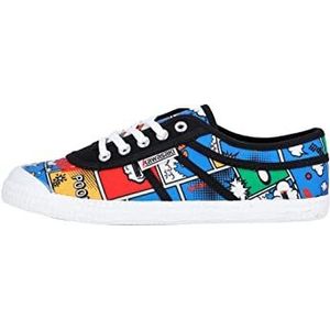 Kawasaki, Schoenen, Heren, Veelkleurig, 45 EU, Suède, Cartoon Canvas Schoen 8881 Multi Kleur