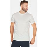 Endurance - Vernon - Functioneel Shirt - Wit - Jersey, Ronde Hals, Kwartmouw