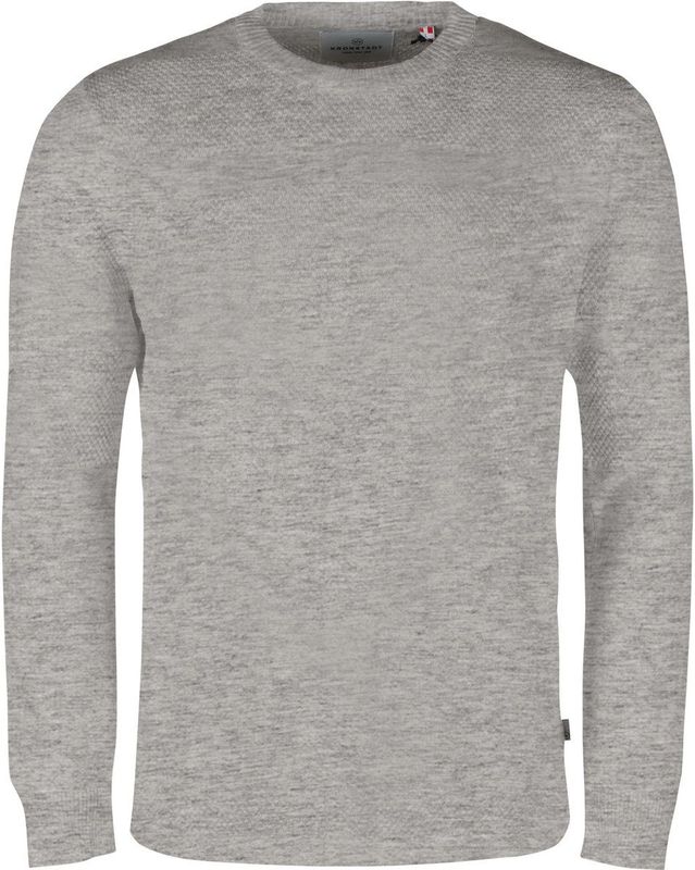 Kronstadt - Hannes - Sweatshirt - Grijs - Ronde Hals - 100% Katoen