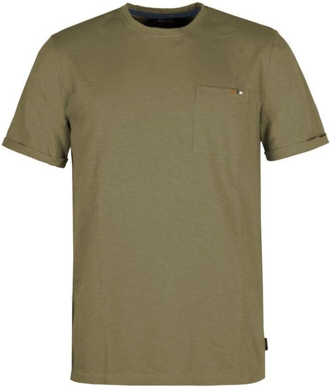 Indicode T-Shirt ronde hals groen, Effen