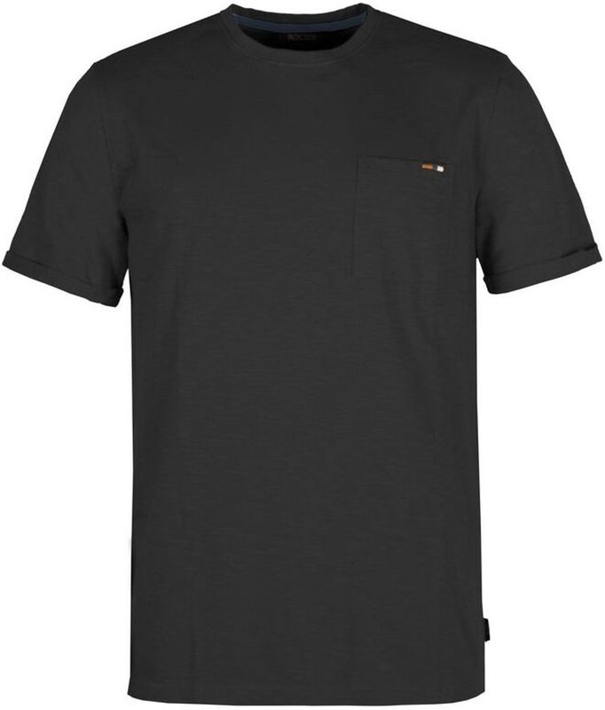 Indicode T-Shirt ronde hals zwart, Effen