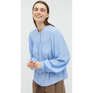 MbyM - Keli - Blouse - Lichtblauw - 70% Viscose 30% Polyester