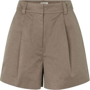 Taupe linnen short Cristiana - mbyM