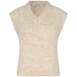 MbyM - Gebreide Spencer - Oat Melange - Wol-Mix