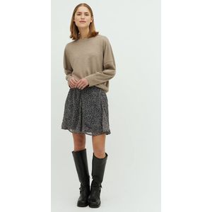 mbyM - Ditte - Korte Rok - Donkerblauw - Bloemenprint