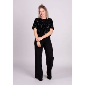 MbyM - Seenta - Pantalon - Zwart - Elastische Tailleband