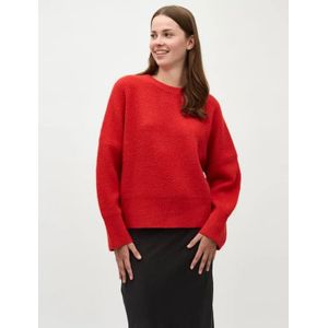 MbyM - Gillian-m - Gebreide Trui - Rood - 68% Acryl, 12% Polyester, 11% Nylon, 6% Wol, 3% Elastaan