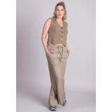 mbyM - Ilina-M Gilet - Beige - Gebreid