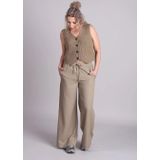 mbyM - Ilina-M Gilet - Beige - Gebreid