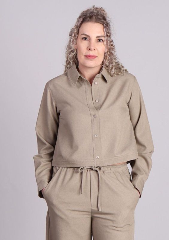 mbyM - Azzurra-M Blouse - Beige - Linnen