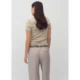 mbyM - Cristiana Long-M - Pantalon - Beige - Linnen en Polyester