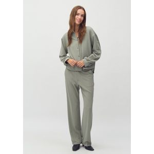 mbyM - Nina-M - Pantalon - Groen - Polyester/Elastaan - Rechte Pasvorm