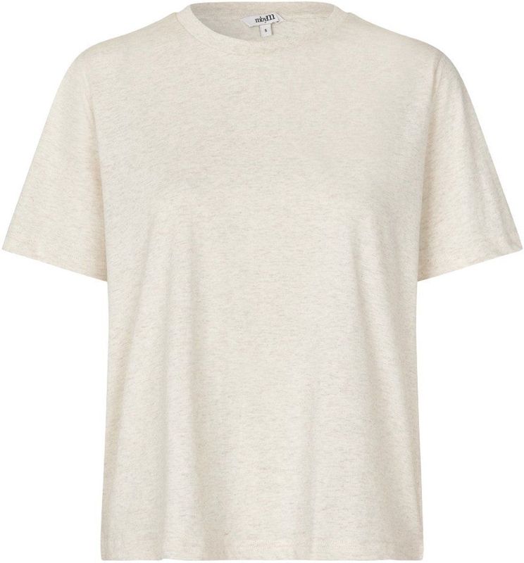 mbyM - Beejan-M - T-shirt - Beige gemêleerd - 100% Biologisch Katoen