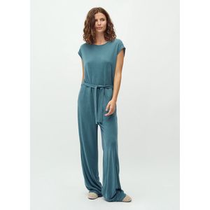 mbyM - Loosey-M - Jumpsuit - Blauw - 80% Lyocell, 20% Polyester, Knoopsluiting Achterkant