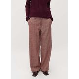 MbyM - Tarrina-M - Pantalon - Gemêleerd Rood - Middelhoog