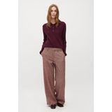 MbyM - Tarrina-M - Pantalon - Gemêleerd Rood - Middelhoog