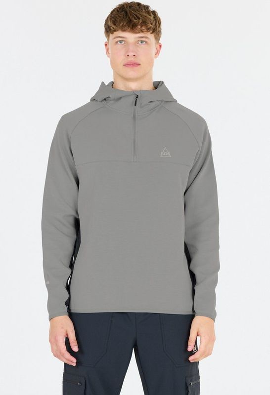 SOS Sweatshirt 'Vail'  grafiet / lichtgrijs / zwart