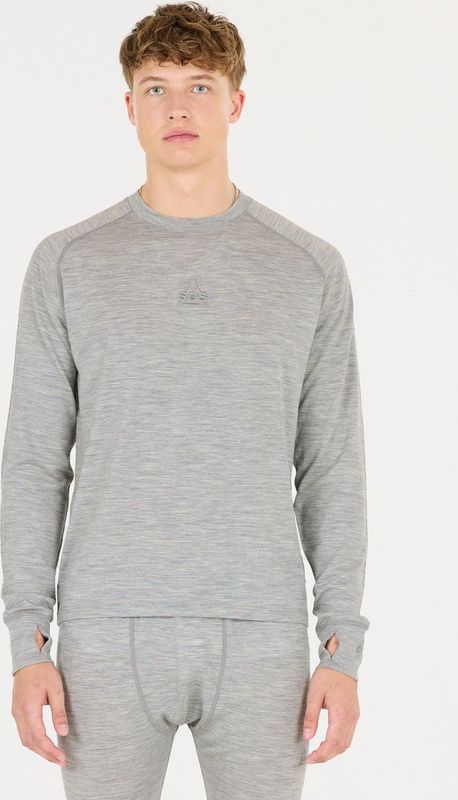 SOS - Basislaag Nuuk - Grijs Gemêleerd - Jersey - Lange Mouw