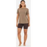 Athlecia - Functioneel Shirt - Bruin Gemêleerd - Kwartmouw