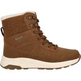 Snowboots - Bruin - Textiel - Gevoerd - Vetersluiting