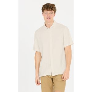 Cruz - Micky - Herenoverhemd - Wit - Linnen/Viscose