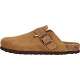 Pantoffels - Effen - Leer/Suède - Platte Hak