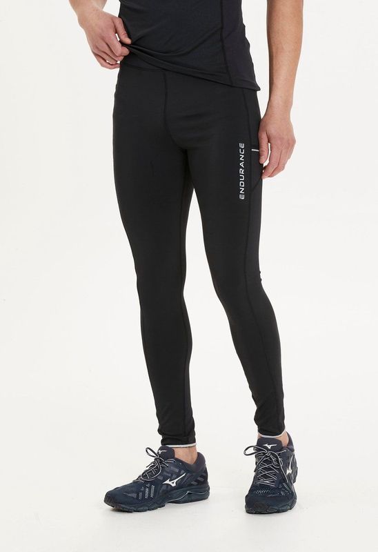Endurance - Energy 2 - Sportlegging - Zwart - Sneldrogend - Compressieve Pasvorm