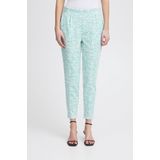Ichi Broek Ihkate Print Pa24 20121147 Nile Blue Ikat Aop Dames