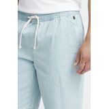 BLEND Broek  lichtblauw / wit