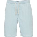 BLEND Broek  lichtblauw / wit