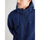 BLEND - Fleece Jas - Blauw - Met Capuchon - Normale Pasvorm