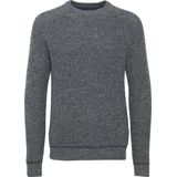 BLEND - Trui - Lichtbeige - Geribbelde Kraag - Lange Mouw