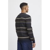 Blend - Trui - Ronde Hals - Katoen - Fijn Gebreid - Geribde Boorden