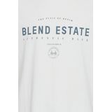 Blend - T-shirt - Met Printopdruk - Katoen - Ronde Hals - Korte Mouwen
