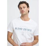 Blend - T-shirt - Met Printopdruk - Katoen - Ronde Hals - Korte Mouwen