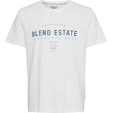 Blend - T-shirt - Met Printopdruk - Katoen - Ronde Hals - Korte Mouwen