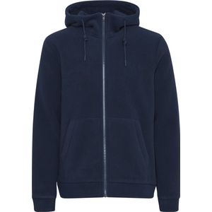 BLEND - Fleece Jas - Blauw - Met Capuchon - Normale Pasvorm