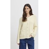 Ichi - Valmai - Cardigan - Grijs - Katoen