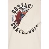 BLEND Sweatshirt  beige / donkerrood / zwart / wit