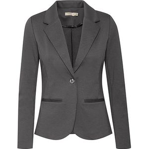 Blazer - Effen - Slanke Pasvorm - Lange Mouw - Niet Gevoerd