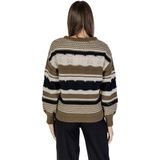 Ichi - Ronde-Hals Knitwear - Groen - 100% Polyester