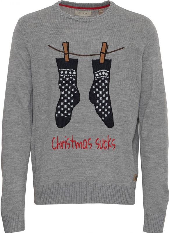 Blend Kersttrui christmas socks