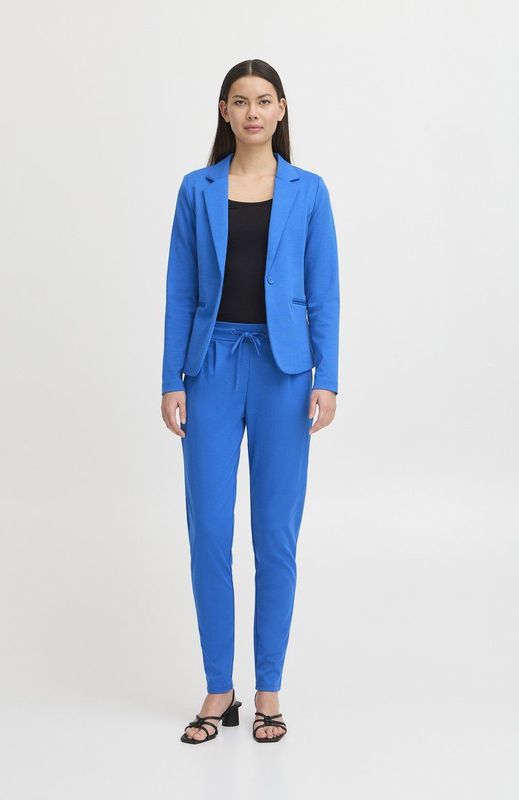 Kate - Blazer - Effen Zwart - Slanke Pasvorm - Lange Mouw