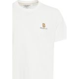 T-shirt - Ronde Hals - Logoprint - Jersey - Normale Pasvorm - Kwartmouw