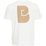 T-shirt - Ronde Hals - Logoprint - Jersey - Normale Pasvorm - Kwartmouw